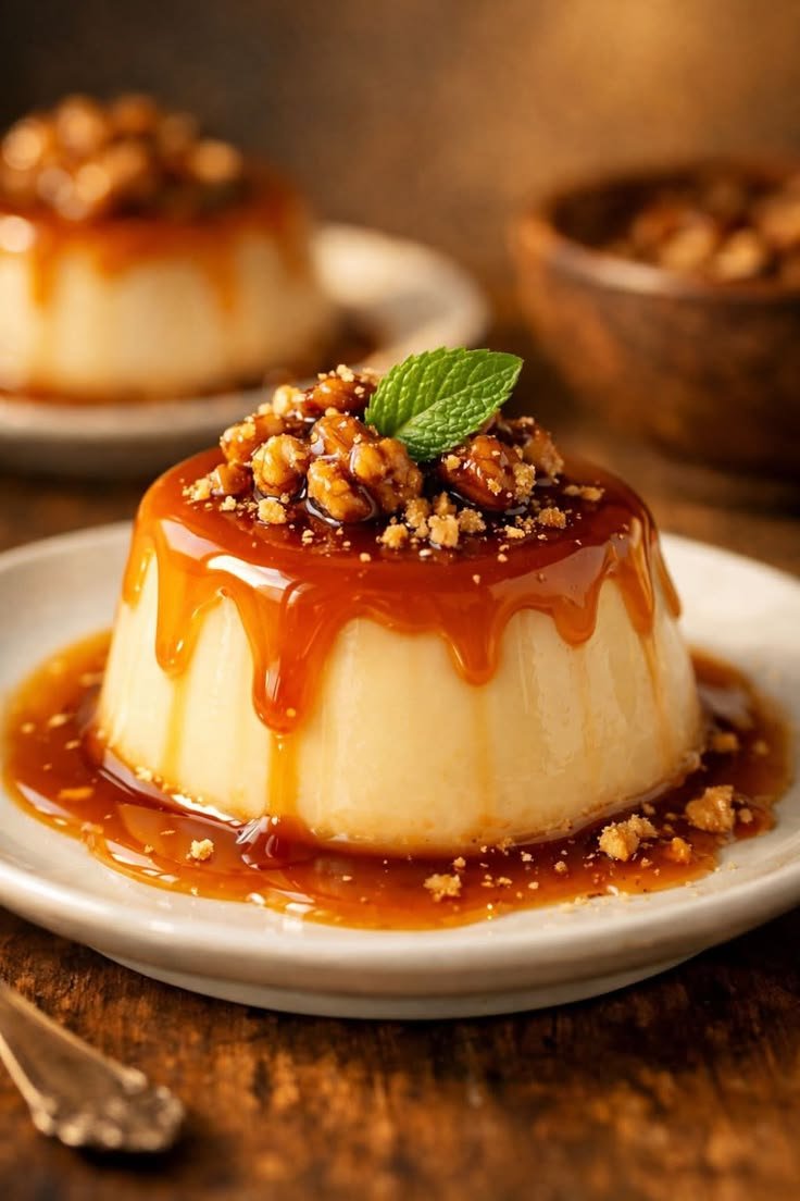 Nut Caramel Pannacotta